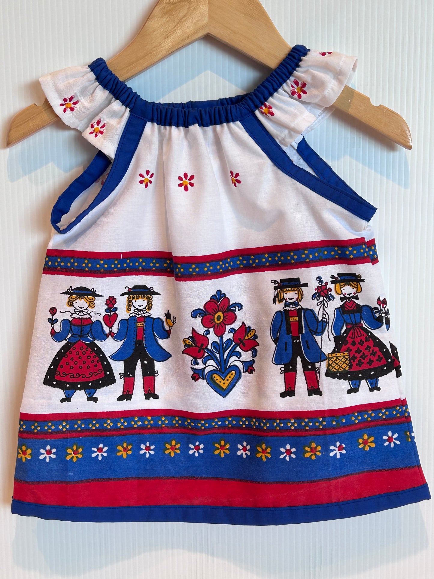 Vintage Fabric 1yr old dress/top