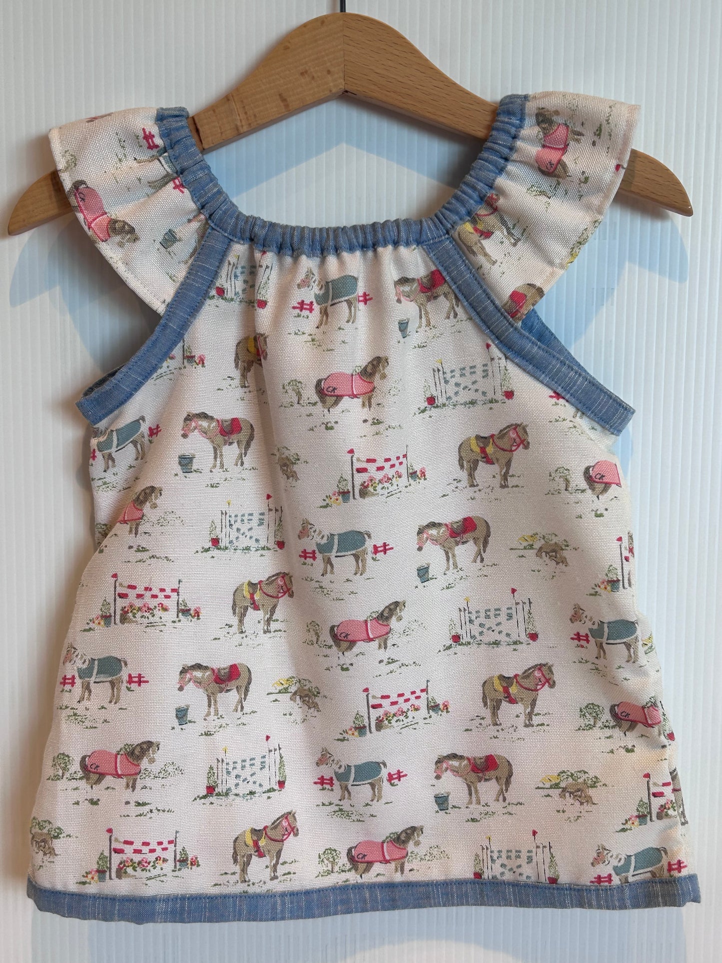 Vintage Fabric 1yr old dress/top