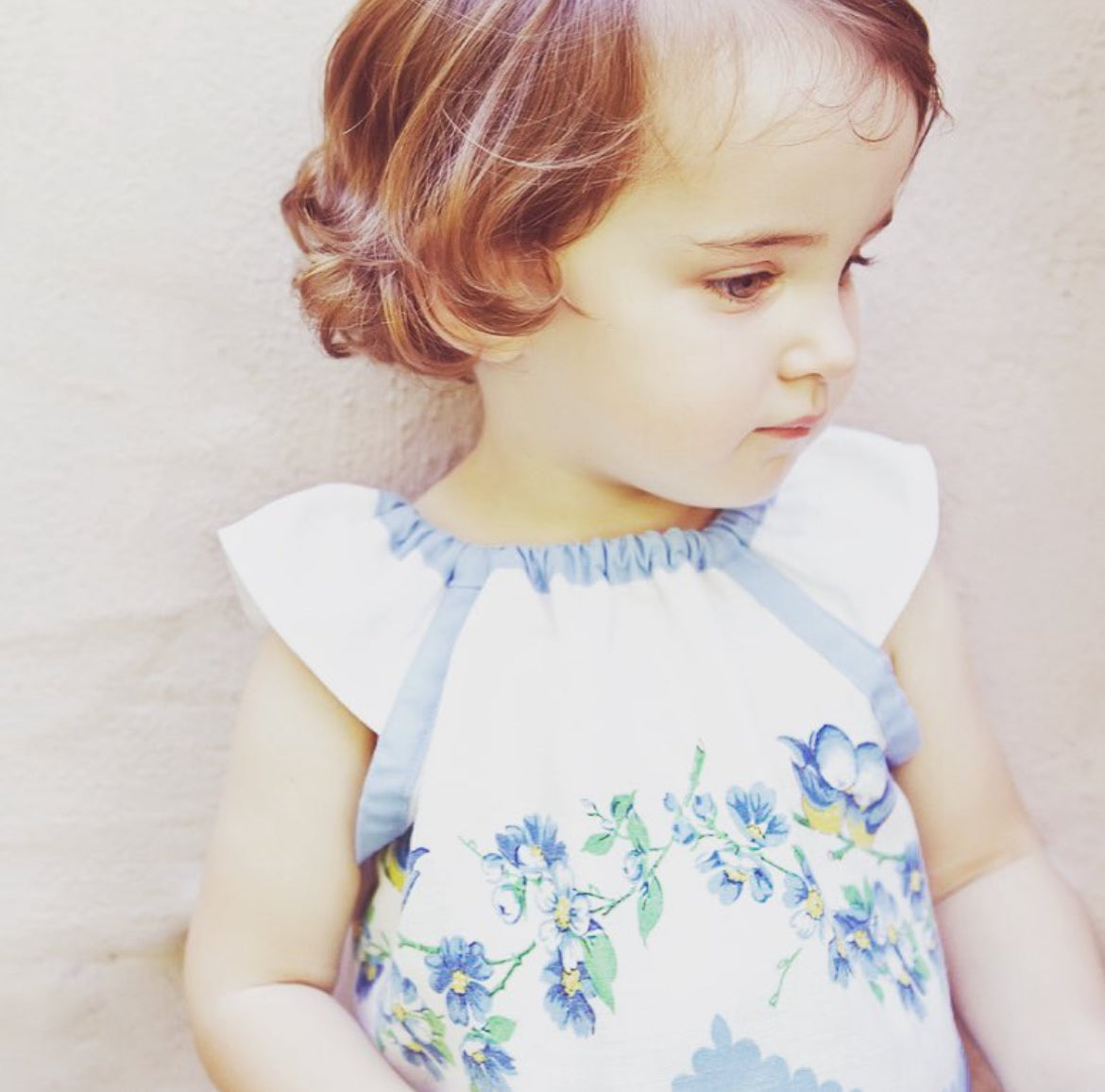 Vintage Fabric 1yr old dress/top