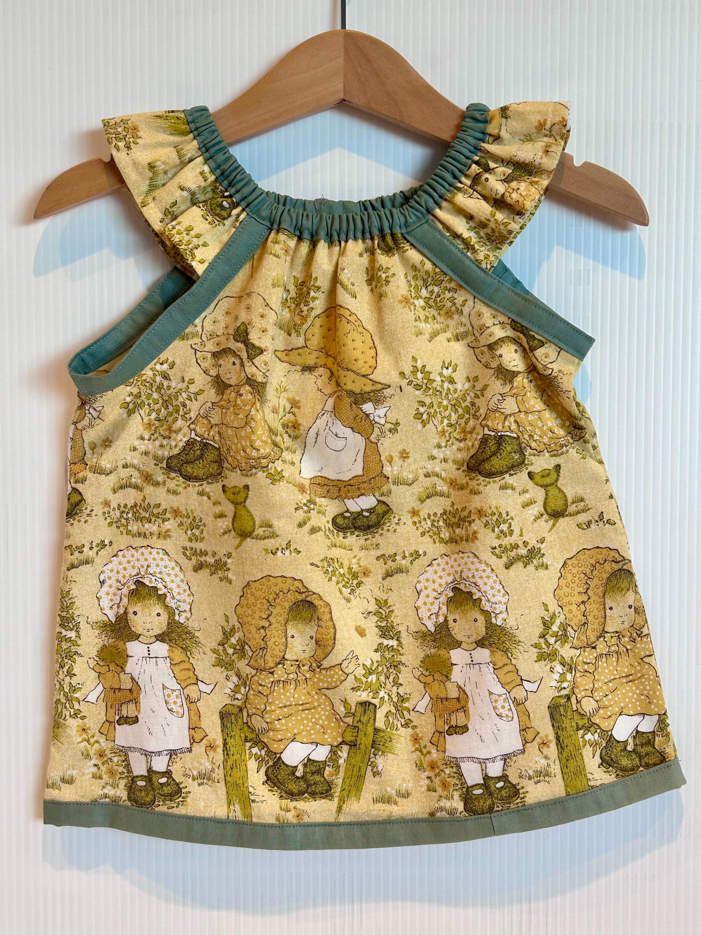 Vintage Fabric 1yr old dress/top