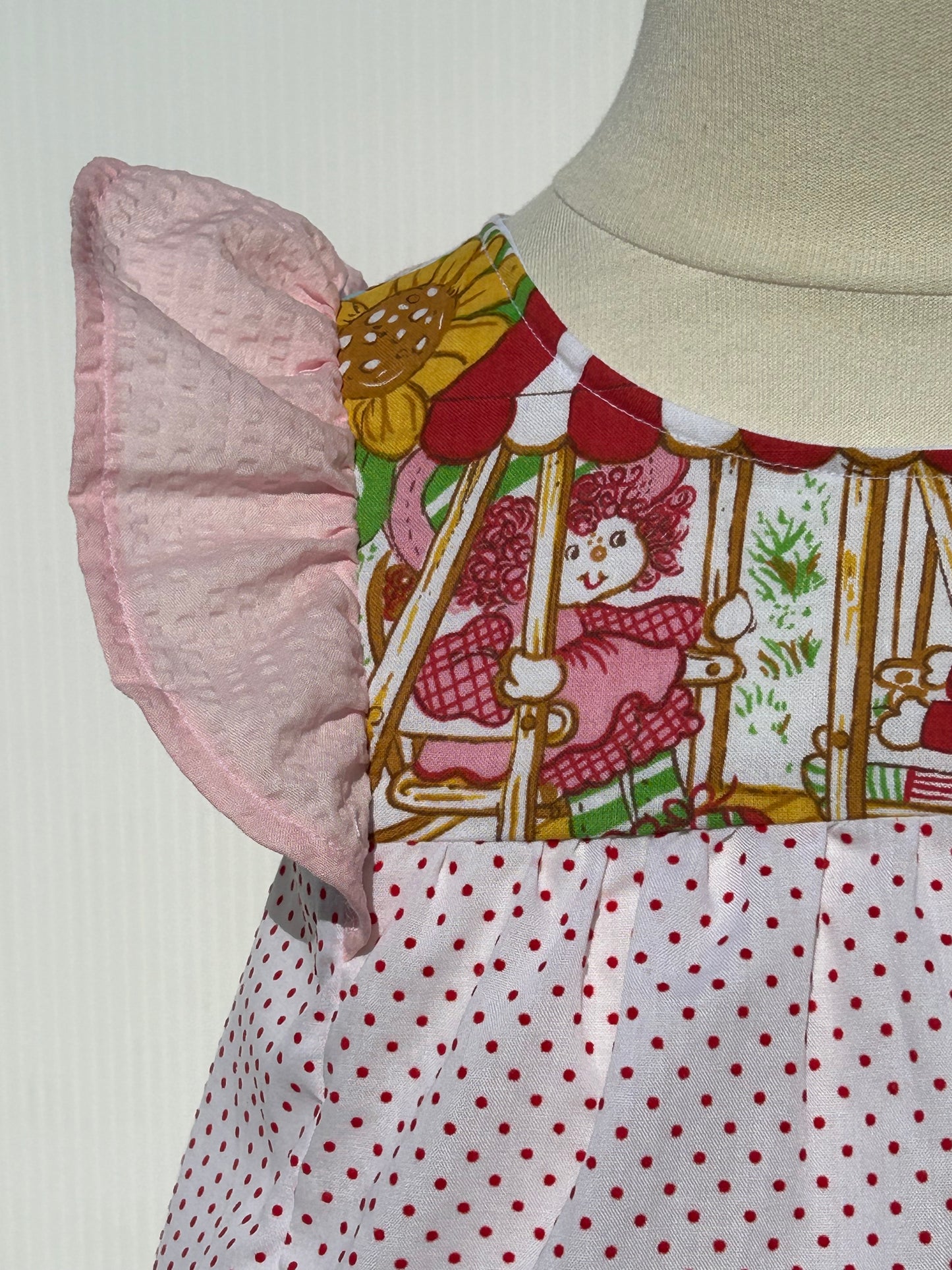 Assorted vintage fabric children’s top - size 4