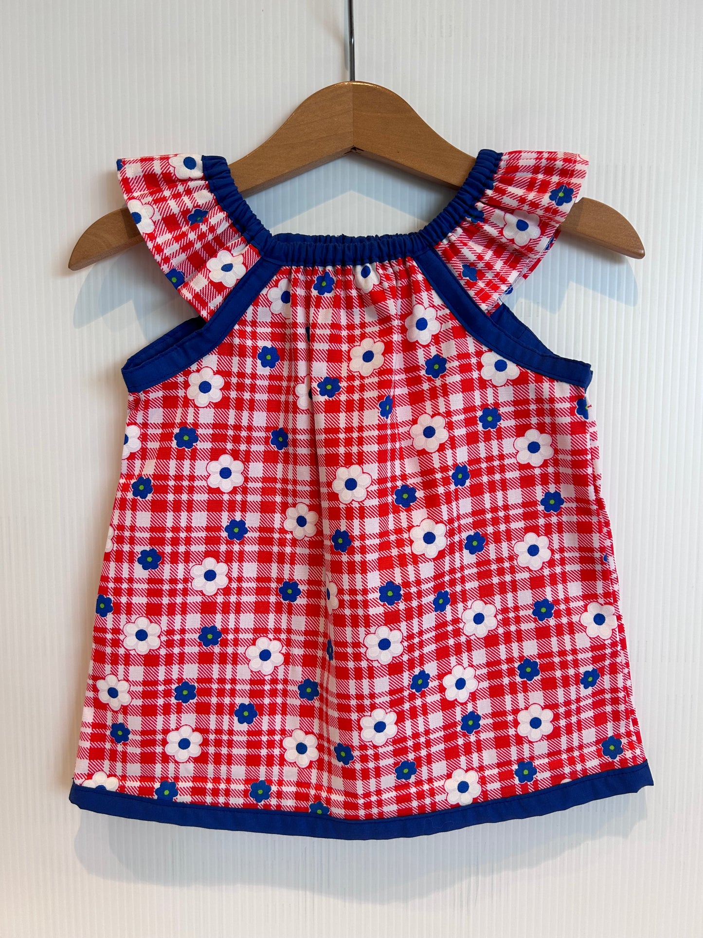 Vintage Fabric 1yr old dress/top