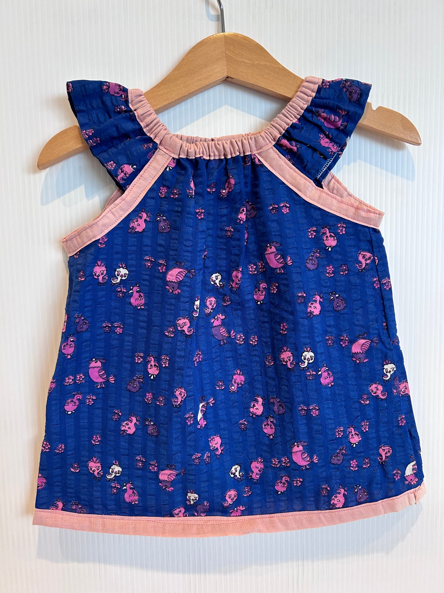 Vintage Fabric 1yr old dress/top