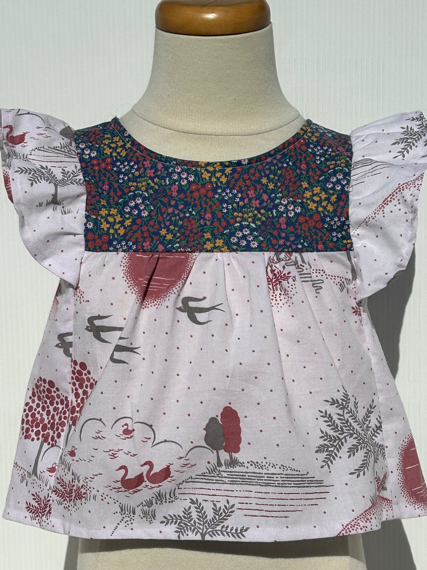 Assorted vintage fabric children’s top - size 4